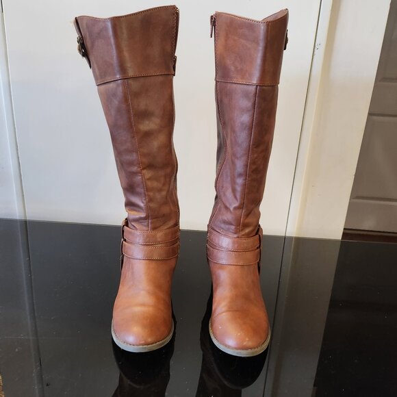 LOWER EAST SIDE Shoes - Lower East Side Women’s Brown Knee-High Riding Boots – Size 6